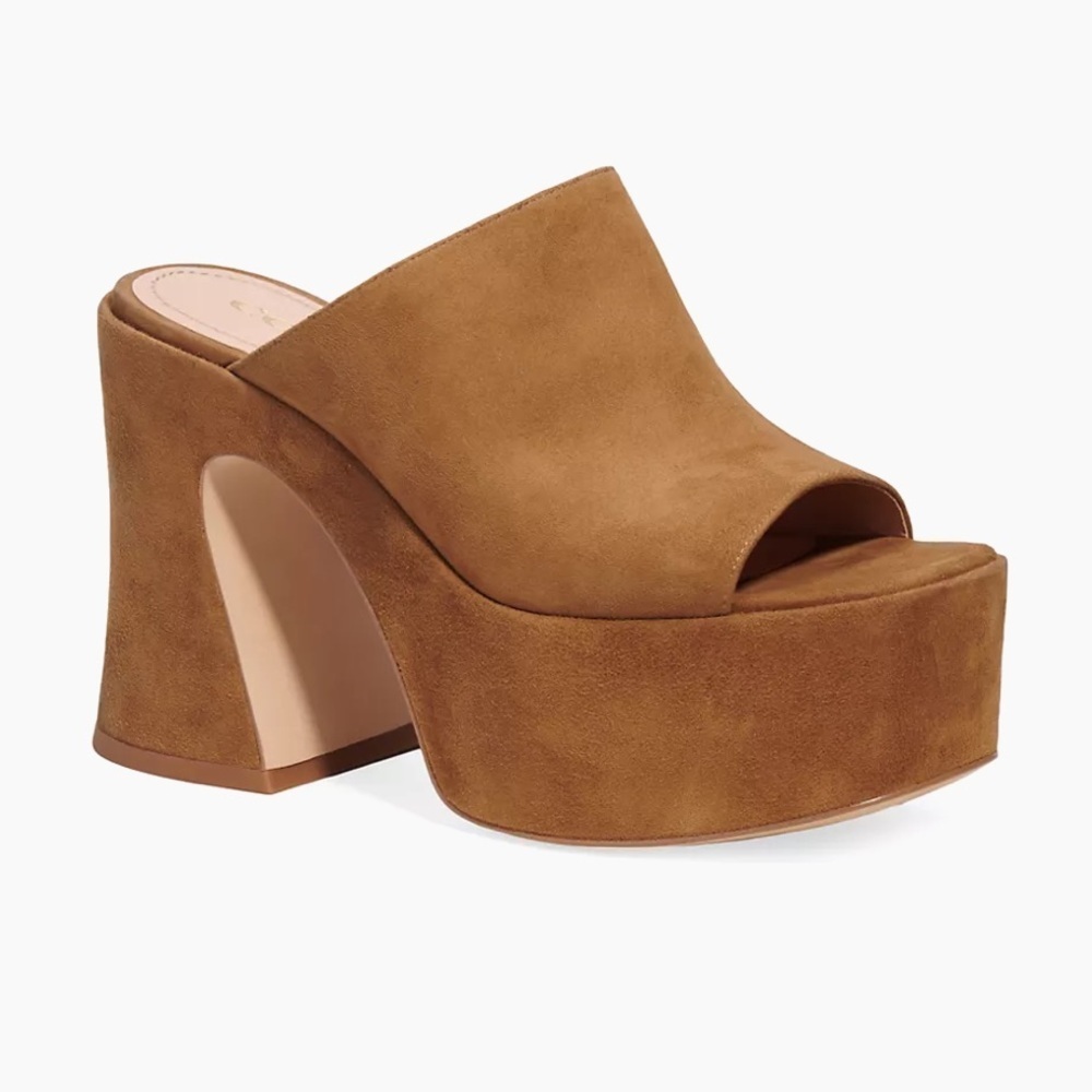 COACH BOBI SUEDE PLATFORM SANDAL - Picture 3 of 5